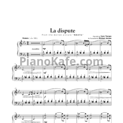 Ноты Yann Tiersen - La Dispute - предпросмотр