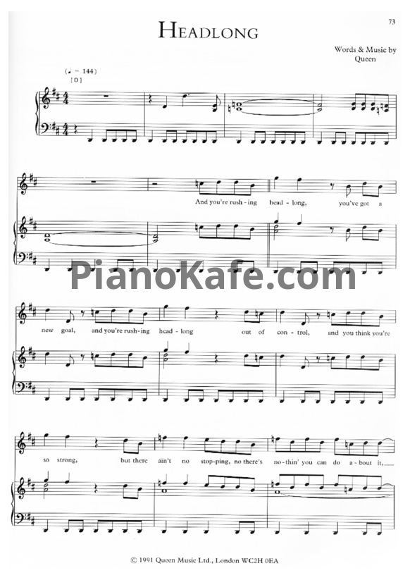 Ноты Queen - The miracle - PianoKafe.com