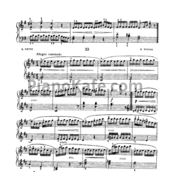 Ноты К. Черни - Этюд (Г. Гермер, ч. I, №24) - предпросмотр