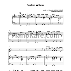 Ноты George Michael - Careless Whisper