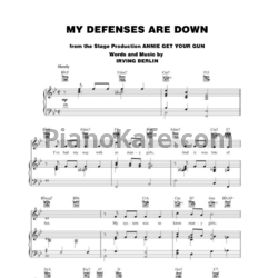 Ноты Irving Berlin - My defenses are down - предпросмотр