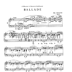 Ноты Фредерик Шопен - Полное собрание сочинений №3. Баллады. Редакция Падеревский - предпросмотр