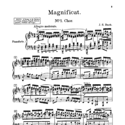 Ноты И. Бах - Магнификат - предпросмотр