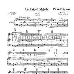 Ноты Elvis Presley - Unchained melody - предпросмотр