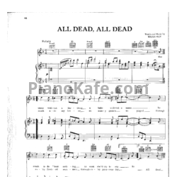 Ноты Queen - All dead all dead (Версия 2) - предпросмотр