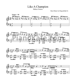 Ноты Selena Gomez - Like a champion - предпросмотр
