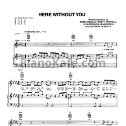 Ноты 3 Doors Down - Here without you