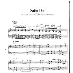 Ноты Red Garland - Satin doll - предпросмотр