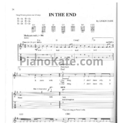 Ноты Linkin Park - In the end (Версия 3) - предпросмотр