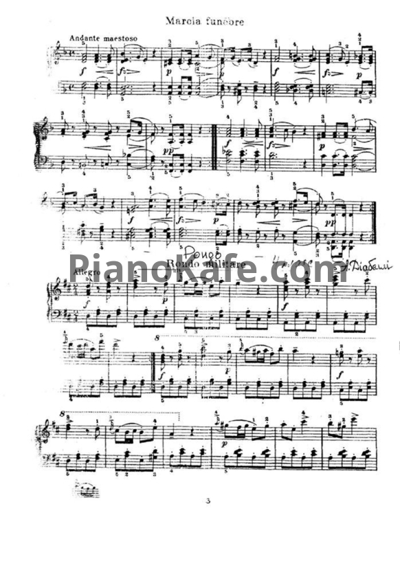 Ноты А. Диабелли - Рондо - PianoKafe.com