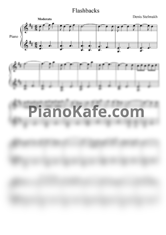 Ноты Denis Stelmakh - Flashbacks - PianoKafe.com