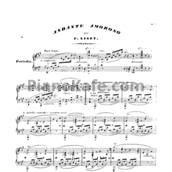 Ноты Ф. Лист - L`idee fixe. Andante amoroso (S.395) - предпросмотр