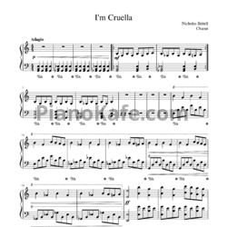 Ноты Nicholas Britell - I'm Cruella - предпросмотр