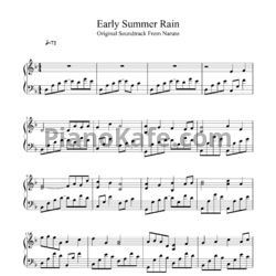 Ноты Yasuharu Takanashi - Early summer rain - предпросмотр