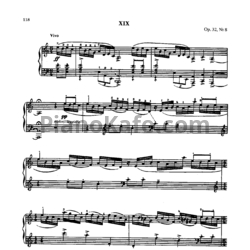 Ноты Сергей Рахманинов - Прелюдия (Oр. 32, №8) a-moll - предпросмотр