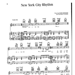 Ноты Barry Manilow - New York city rhythm - предпросмотр