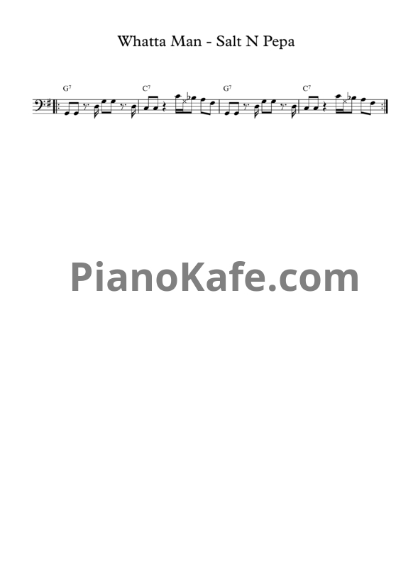 Ноты Salt 'N' Pepa - Whatta man - PianoKafe.com