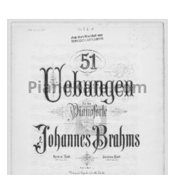 Ноты И. Брамс - 51 упражнение для фортепиано (WoO 6) - предпросмотр