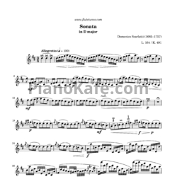 Ноты Д. Скарлатти - Соната K491//L164 - предпросмотр