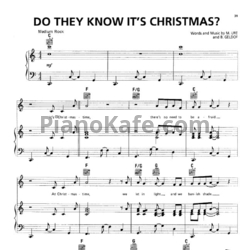 Ноты Band Aid - Do they know it's Christmas