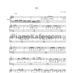 Ноты Beyonce - XO - предпросмотр