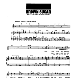 Ноты The Rolling Stones - Brown sugar - предпросмотр