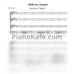 Ноты Ансамбль "Драйв" - Небо на ладони (Хоровая партитура) - предпросмотр