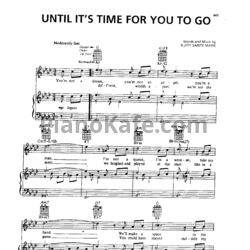 Ноты Elvis Presley - Until it's time for you to go (Версия 2) - предпросмотр