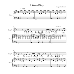 Ноты Jacqueline Govaert - I would stay