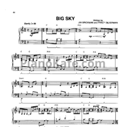 Ноты Jim Brickman - Big sky - предпросмотр