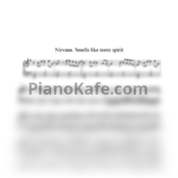 Ноты Nirvana - Smells like teens spirit - предпросмотр