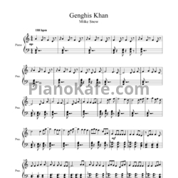 Ноты Miike Snow - Genghis Khan