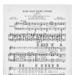 Ноты Ray Henderson - Bam Bam Bamy Shore - предпросмотр