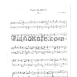 Ноты Juventino Rosas - Flores de México (Полька) - предпросмотр