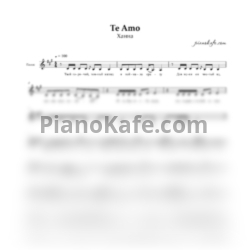 Ноты Ханна - Te Amo (Вокальная партия) - предпросмотр