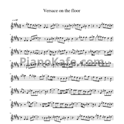 Ноты Bruno Mars - Versace on the floor (альт-саксовон) - предпросмотр