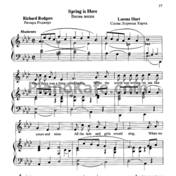 Ноты Richard Rodgers - Spring is Here - предпросмотр