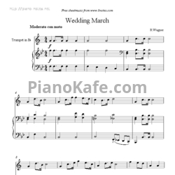 Ноты Рихард Вагнер - Свадебный марш из оперы "Лоэнгрин" - предпросмотр