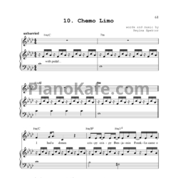 Ноты Regina Spektor - Chemo Limo - предпросмотр