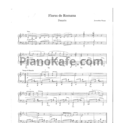 Ноты Juventino Rosas - Flores de Romana - предпросмотр