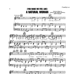 Ноты Carole King - (You make me feel like) Natural woman - предпросмотр