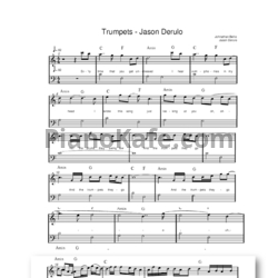 Ноты Jason Derulo - Trumpets - предпросмотр