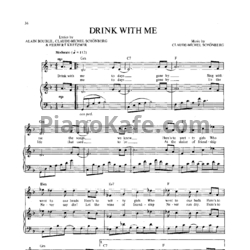 Ноты Claude-Michel Schonberg - Drink with me - предпросмотр