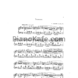 Ноты Генрих Лихнер - Тюльпан (Op. 111 №4) - предпросмотр
