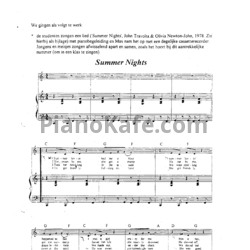 Ноты John Travolta & Olivia Newton-John - Summer nights