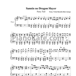 Ноты Yasuharu Takanashi - Sannin no Dragon Slayer - предпросмотр