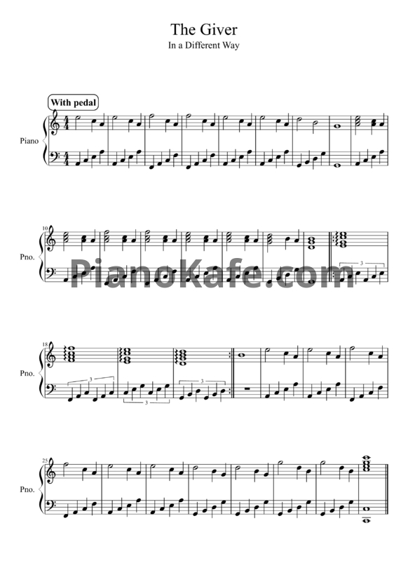 Ноты Taylor Swift - Rosemary's piano theme - PianoKafe.com