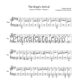 Ноты Ramin Djawadi - The King's Arrival - предпросмотр