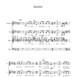 Ноты Walk the moon - Iscariot