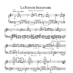 Ноты Richard Clayderman - La fiancee imaginaire - предпросмотр